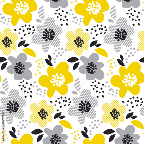 contemporary spring floral ...