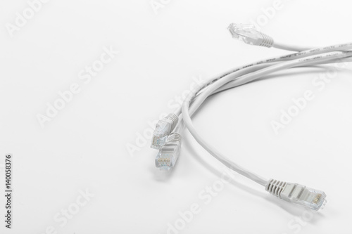 Close up of network cable