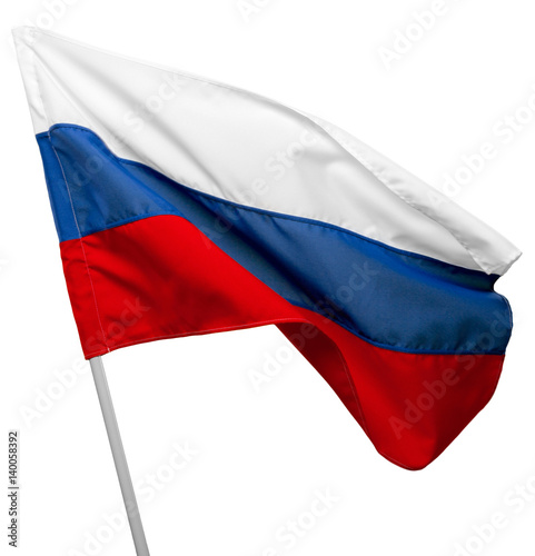Free Download Russia flag waving on white background - GFXLoad