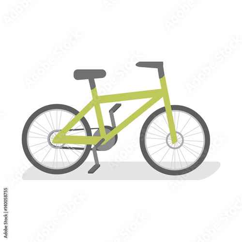 flat isolated concept vector bicycle.