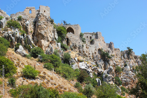 Travel to North Cyprus, the ancient Castle of St. Hilarion with the Museum © golubka57