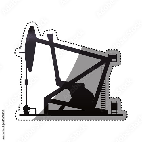 Petroleum pump machinery vector illustration graphic design