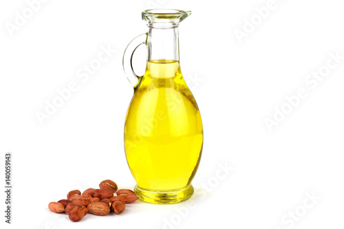 Peanut oil in bottle
