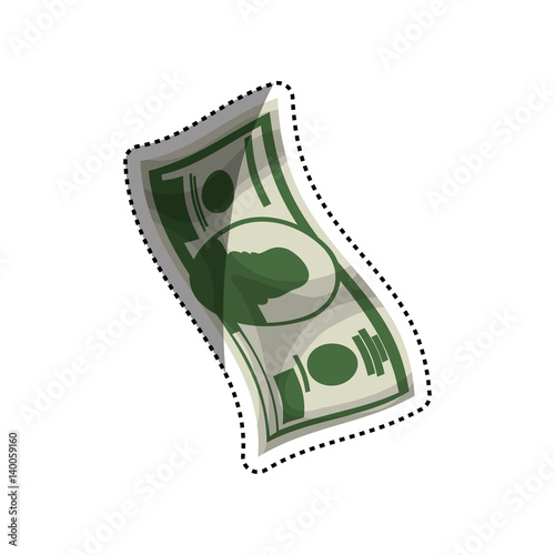Billet of money vector illustration graphic design