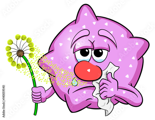 Pollen mit Heuschnupfen