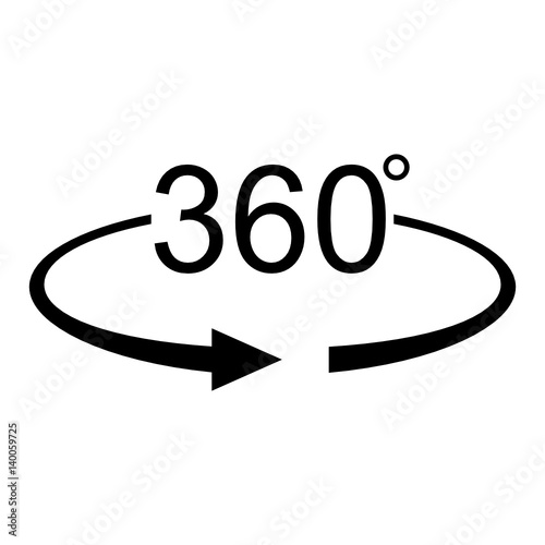 360 degree panorama icon