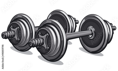 pair of dumbbells