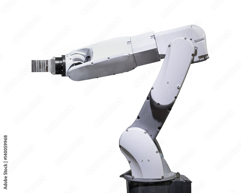 Industry robotic arm isolated included clipping path Industry robotic arm isolated included clipping path