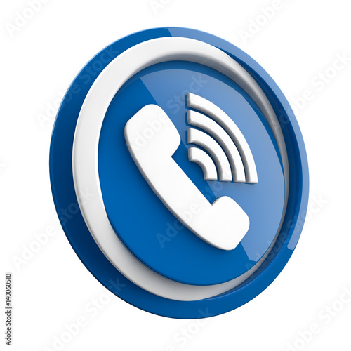 ikona plastikowa 3D niebieskie koło i pierścień