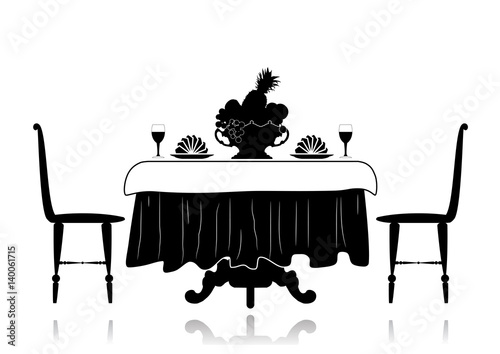 Restaurant little table