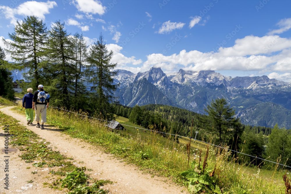 Wanderer in Österreichs Bergwelt