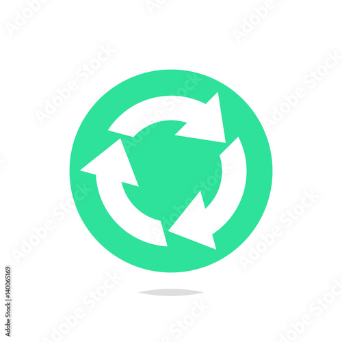 Recycle flat icon