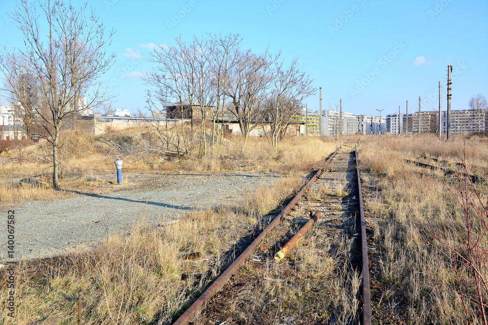 Urbanes Brachland - Nordbahnhofgelände in Wien Urbanes Brachland - Nordbahnhofgelände in Wien