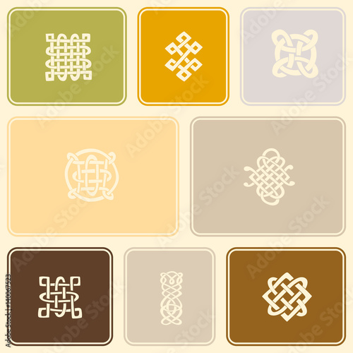 seamless pattern with Celtic art and ethnic ornaments for your design