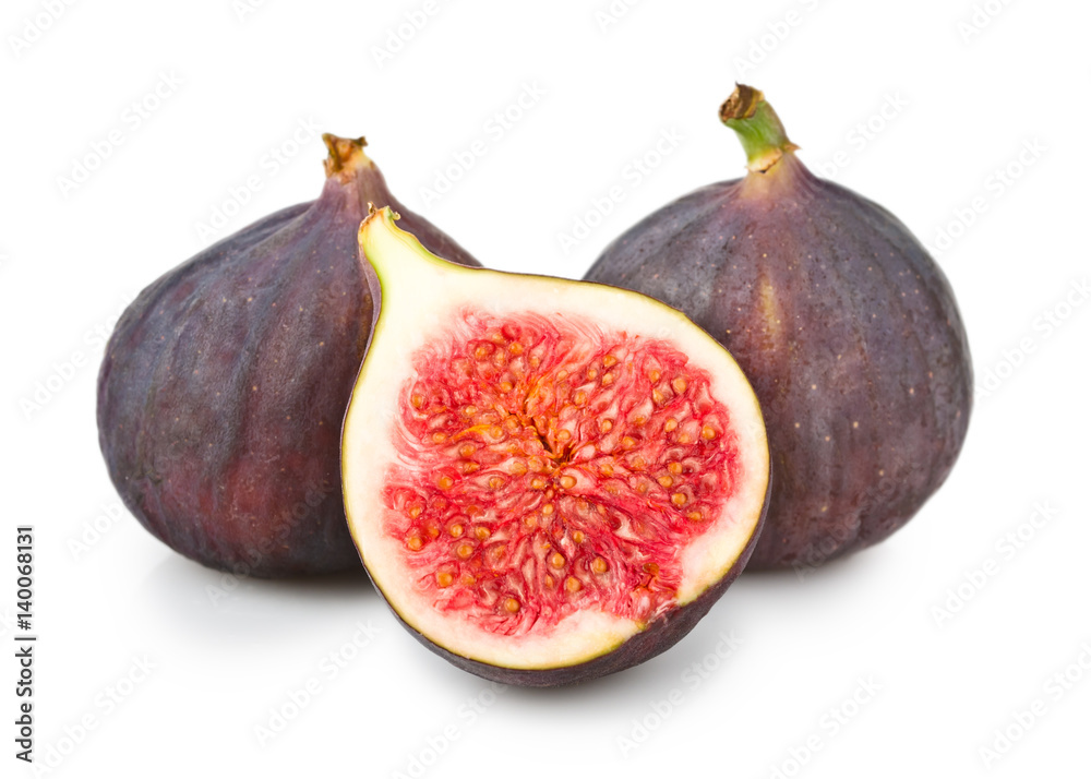 Fresh figs isolated on white background Fresh figs isolated on white background