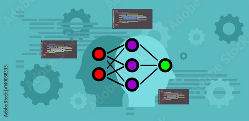 Machine learning. Artificial neural network concept