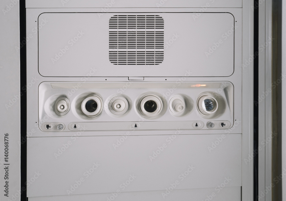 Fototapeta premium Interior of the plane