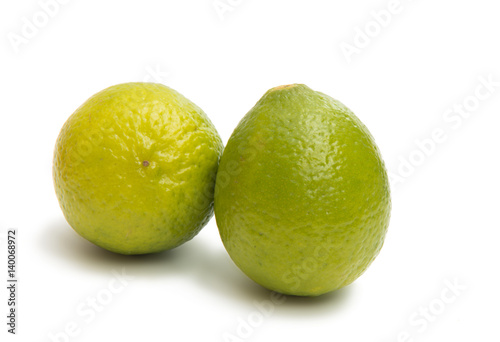 Green lime isolated