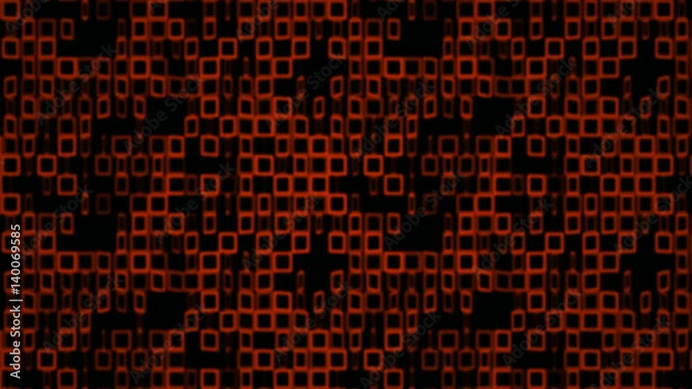 Oscillating Square Elements Background - Red Oscillating Square Elements Background - Red