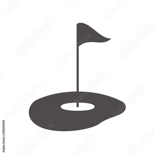 Принти на полотні Golf course icon