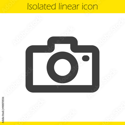 Photo camera linear icon