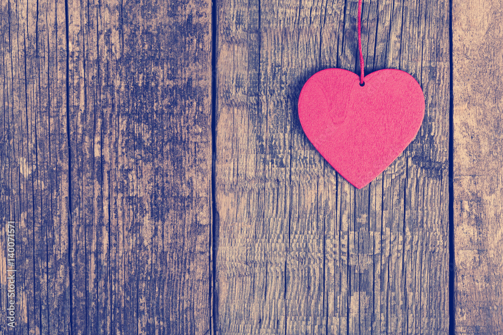Heart shapes on rustic wooden background Heart shapes on rustic wooden background