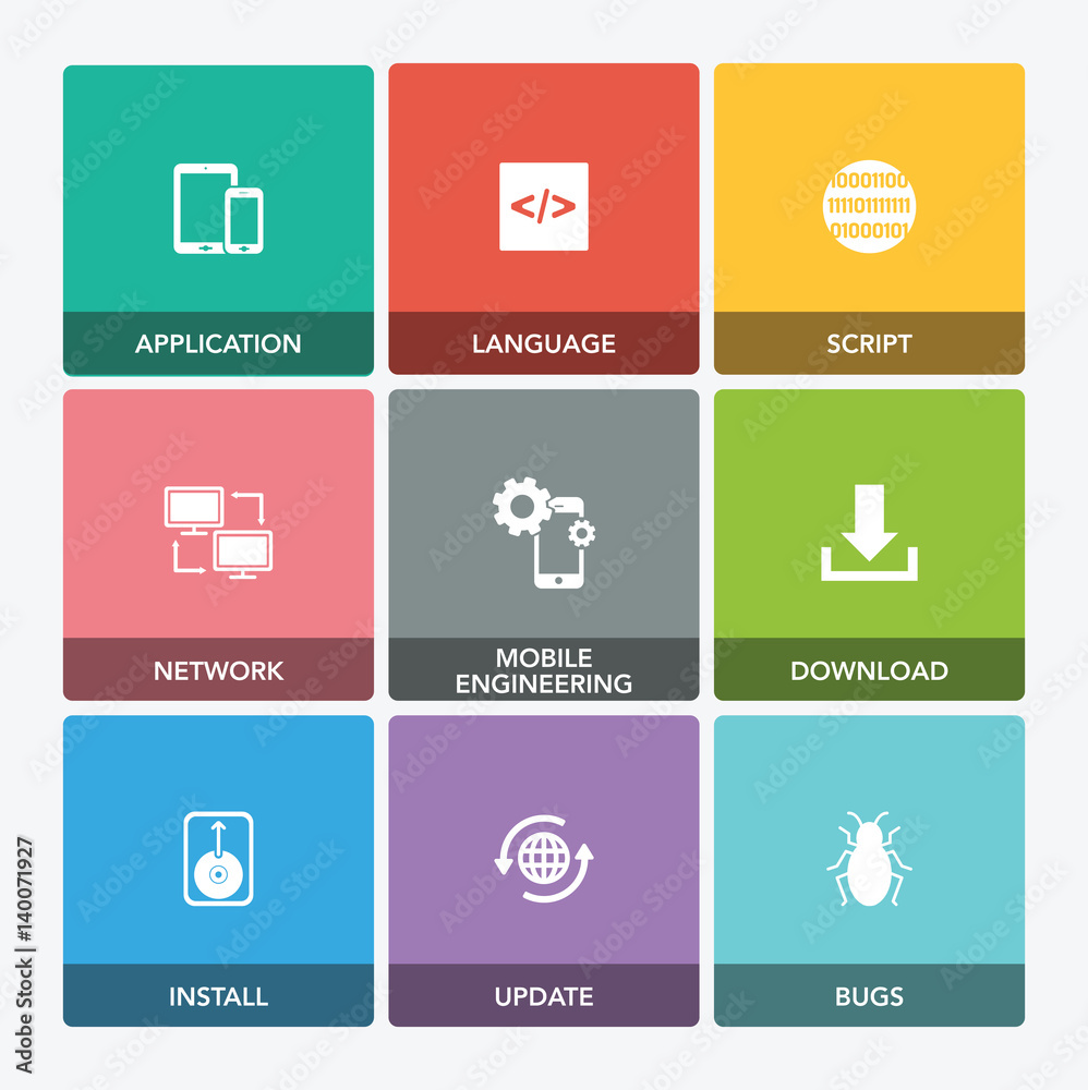 SOFTWARE ENGINEERING ICON SET SOFTWARE ENGINEERING ICON SET
