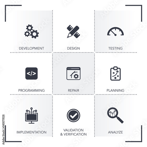 SOFTWARE ENGINEERING ICON SET