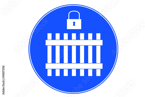 Panneau fermeture obligatoire