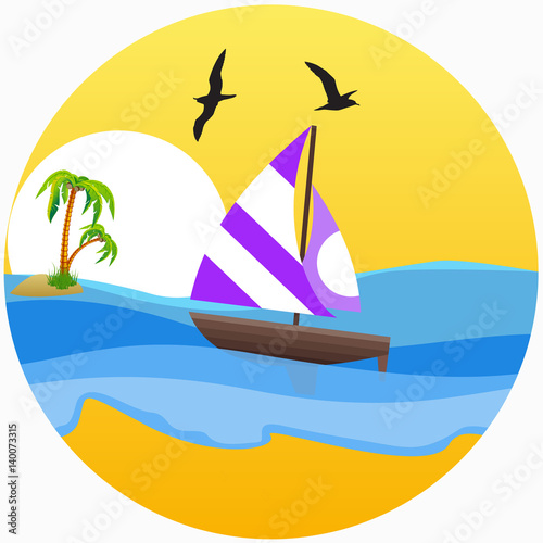Tourism and travel at sea, summer