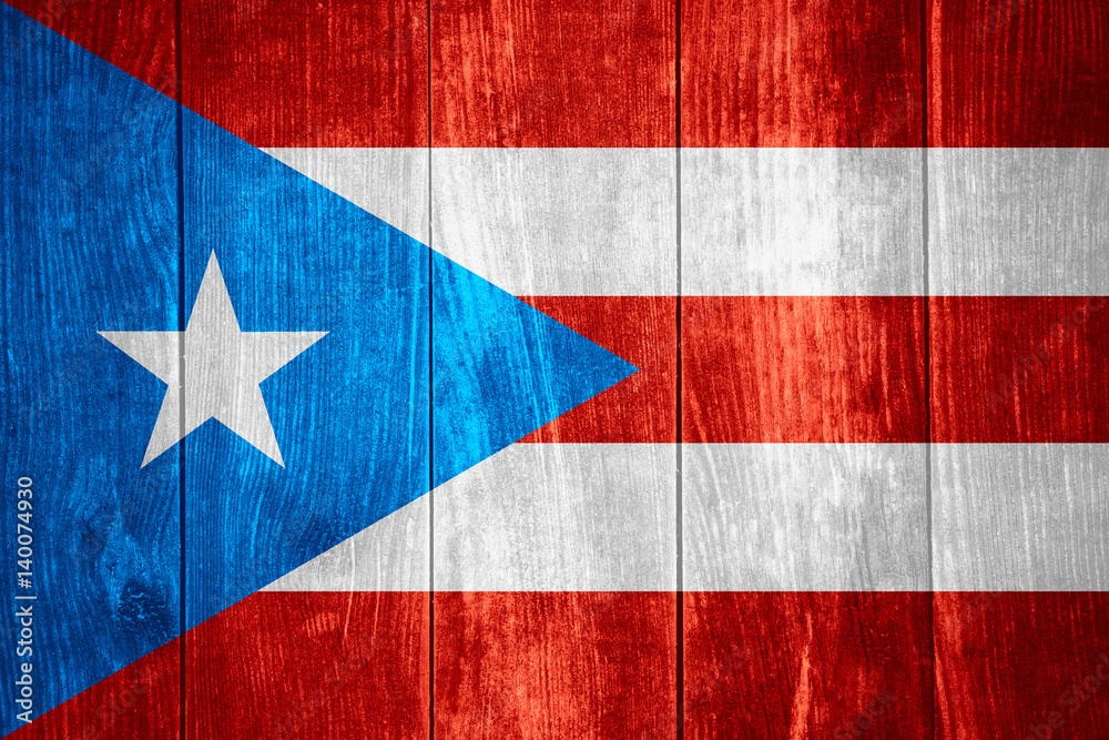 Fototapeta premium flag of Puerto Rico