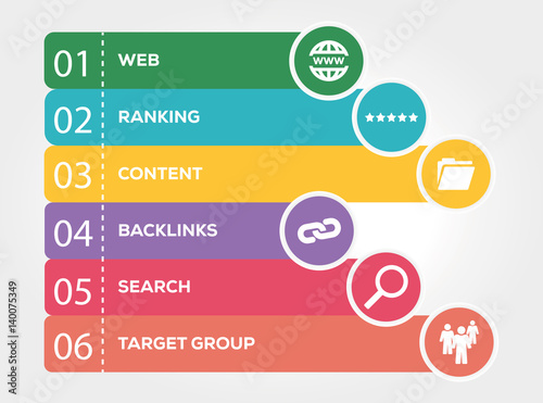 SEM Search Engine Marketing Infographic Concept