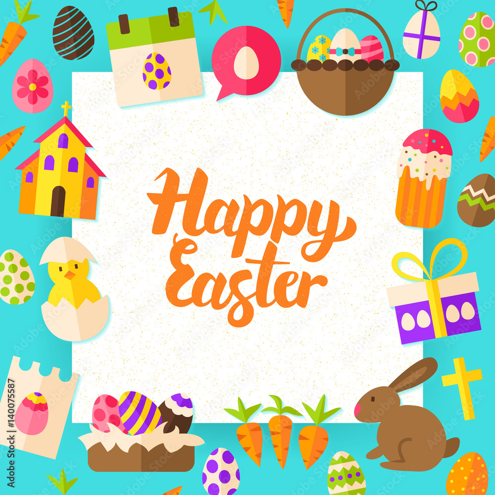Happy Easter Paper Template
