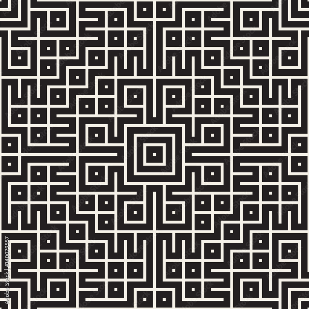 Geometric Ethnic Background with Symmetric Lines Lattice. Vector Abstract Seamless Pattern. Geometric Ethnic Background with Symmetric Lines Lattice. Vector Abstract Seamless Pattern.