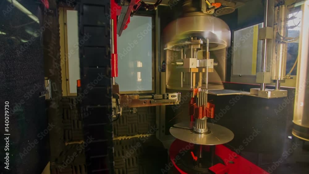 We can see the machine turning around very fast in the production process. Everything is going automatic.
We can see the machine turning around very fast in the production process. Everything is going automatic.