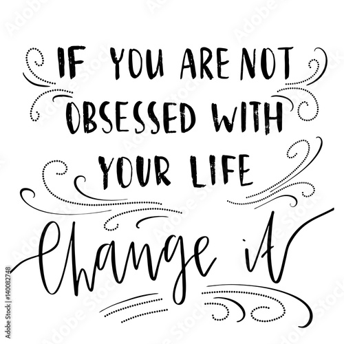 lettering quote black font on a white background