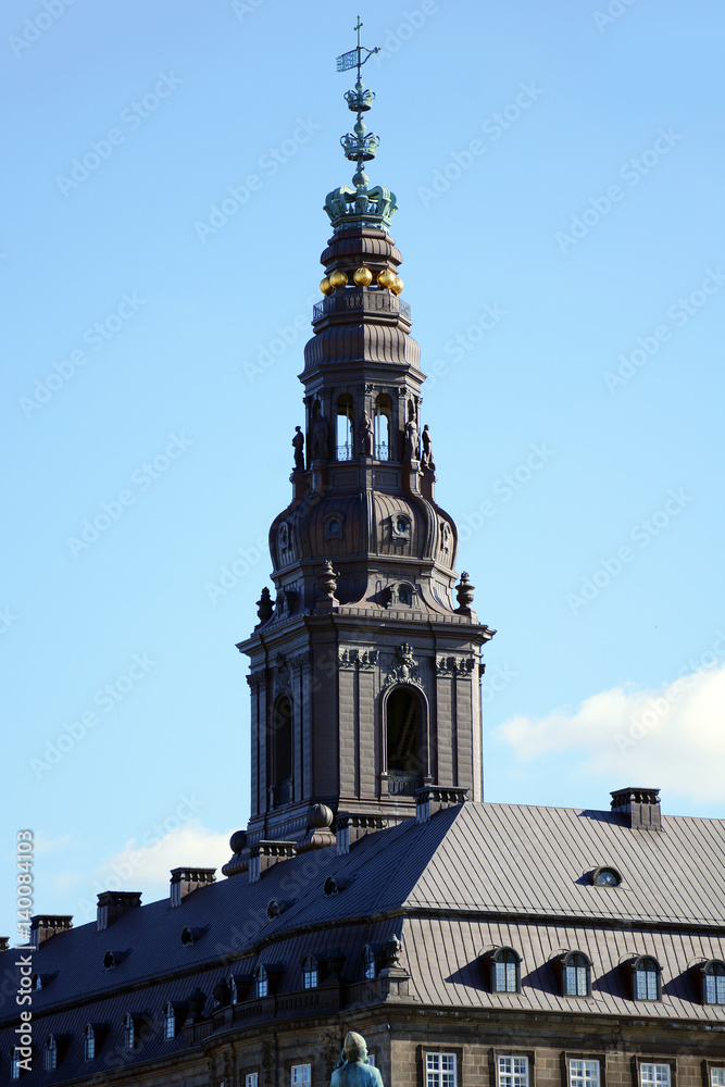 Obraz premium Schloss Christiansborg Slot in Kopenhagen, Dänemark
