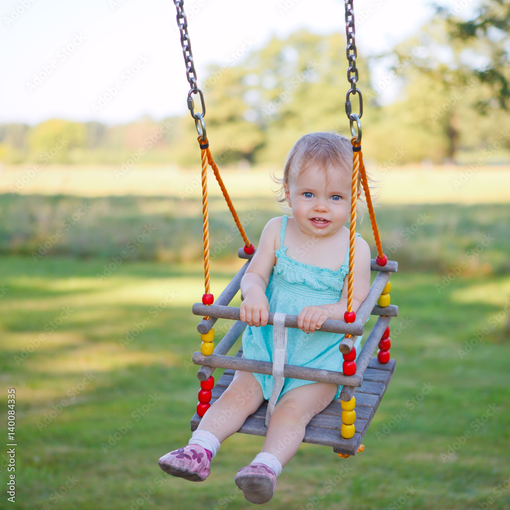 baby on a swing