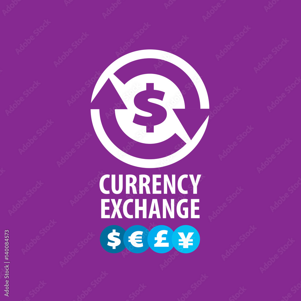 Obraz premium vector logo currency exchange