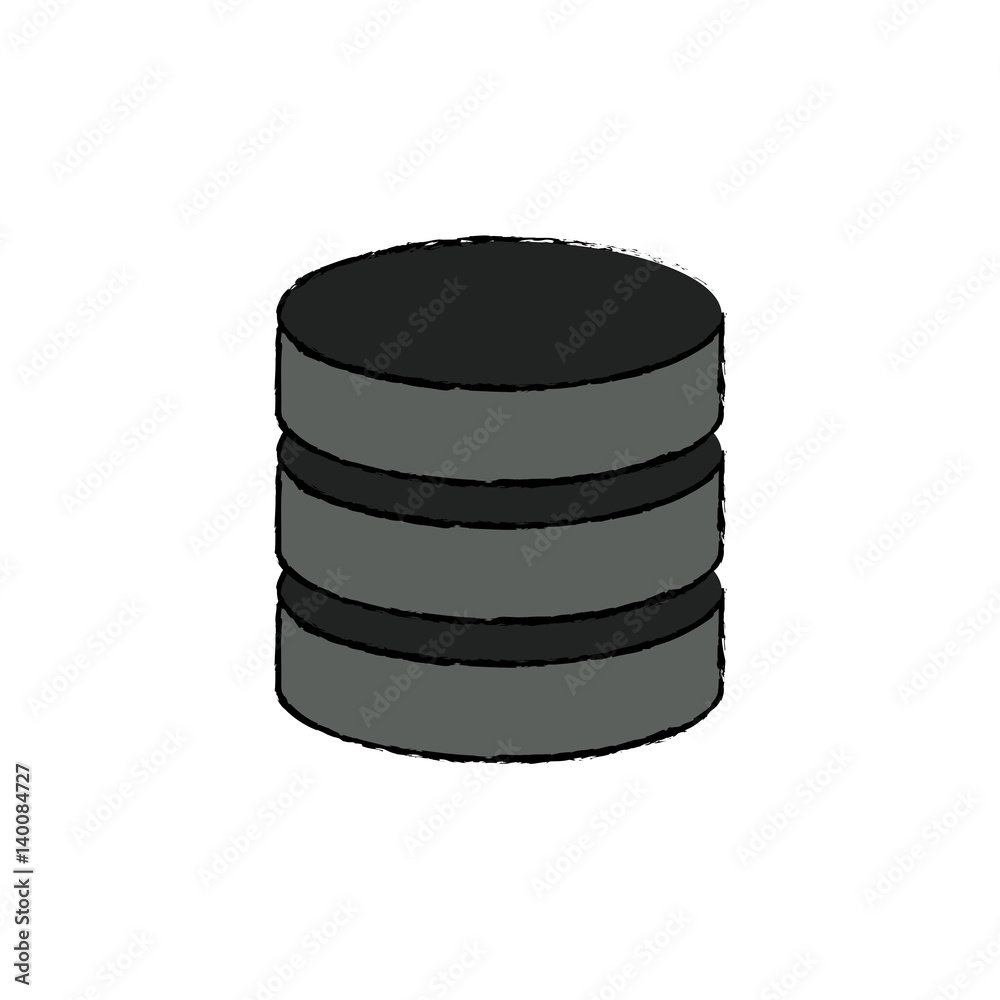 Virtual database storage icon vector illustration graphic design Virtual database storage icon vector illustration graphic design