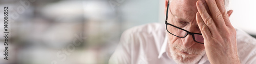 Fotografia Portrait of worried businessman