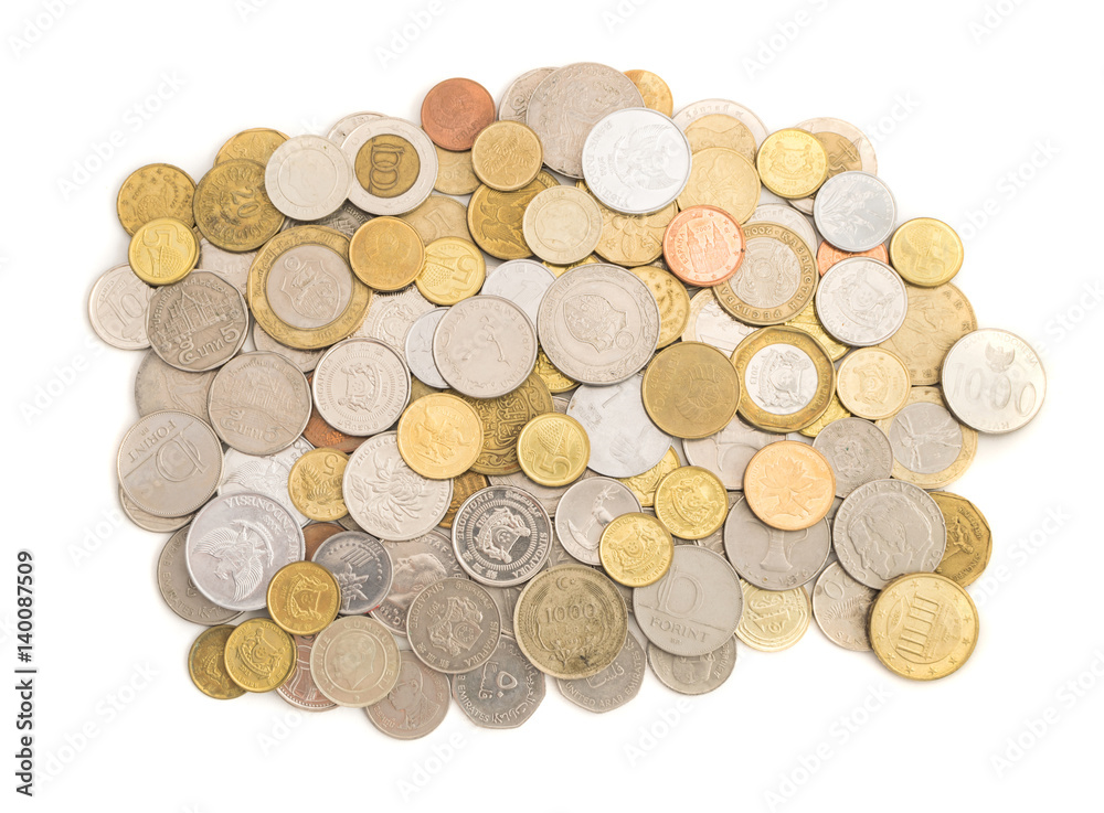Collection of Coins from Around the World Collection of Coins from Around the World
