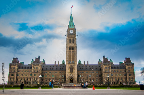 Parliament Building neo-Gothic complex hosting Canada's legislature in Ottawa, Canada photo