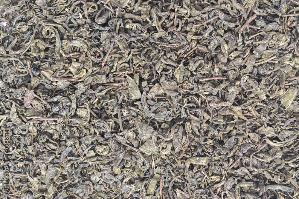 Dry Green Tea Leaves Background Dry Green Tea Leaves Background