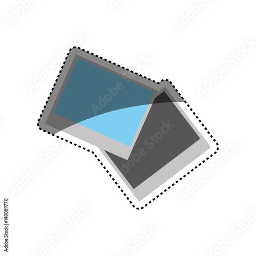 Instant photos isolated icon vector illustration graphic design