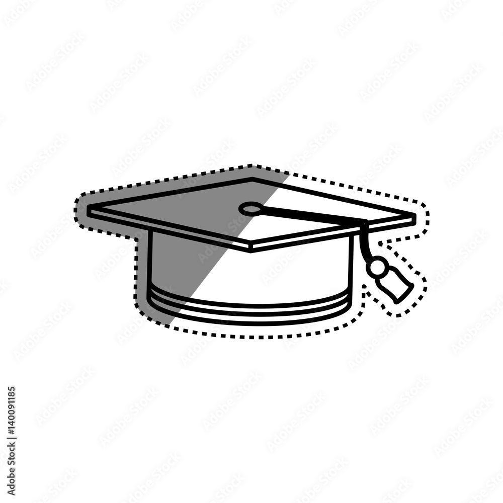 Student graduation hat icon vector illustration graphic design Stock ...
