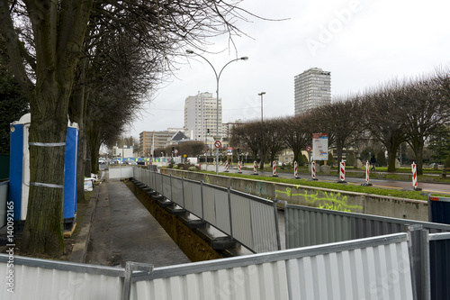 Travaux, quartier des navigateurs, Choisy le Roi, Val de Marne photo