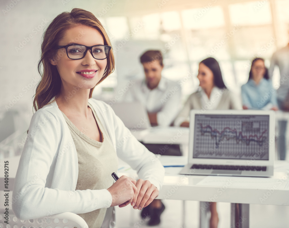 Fototapeta premium Business people working