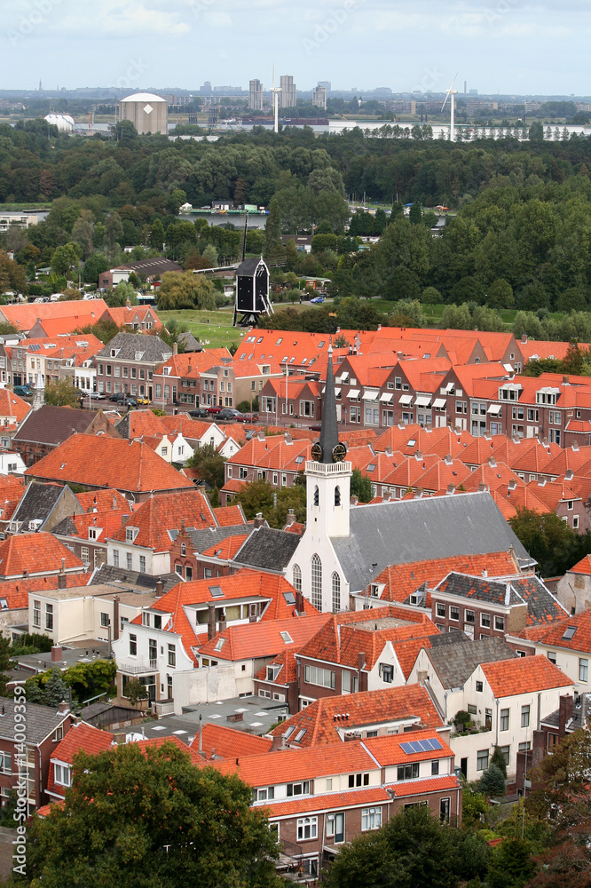 View from the air over Brielle