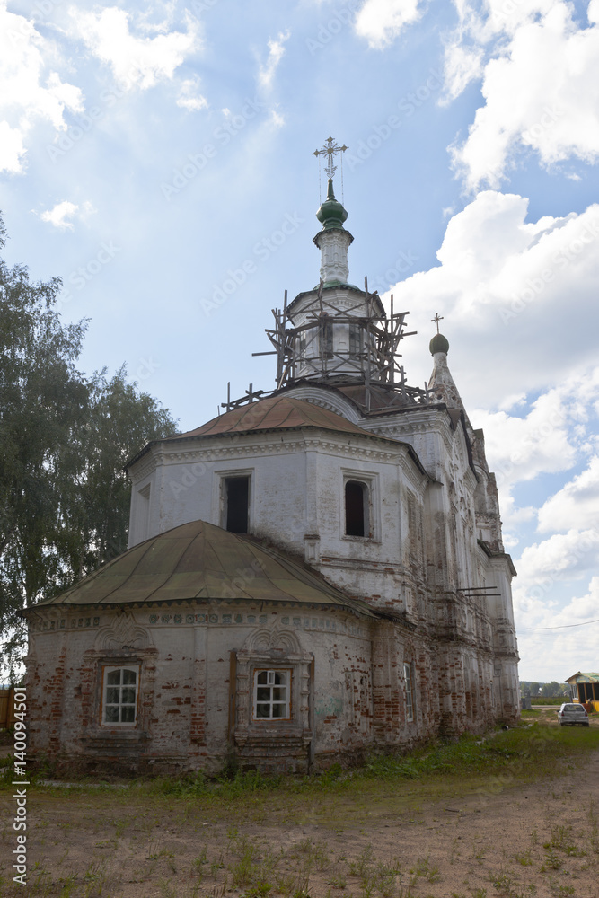 View of the renovated church of Leonti of Rostov in Veliky Ustyug, Vologda region, Russia